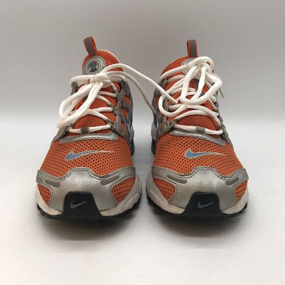 Nike Air Zoom Shox 2:45 Running Shoe Women's  7 Orange Blue Mesh Low Top Lace Up - Picture 2 of 12